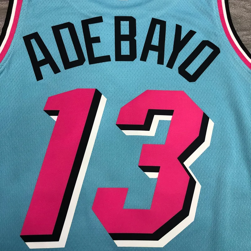 NBA Miami Heat basketball jersey round neck #13 ADEBAYO