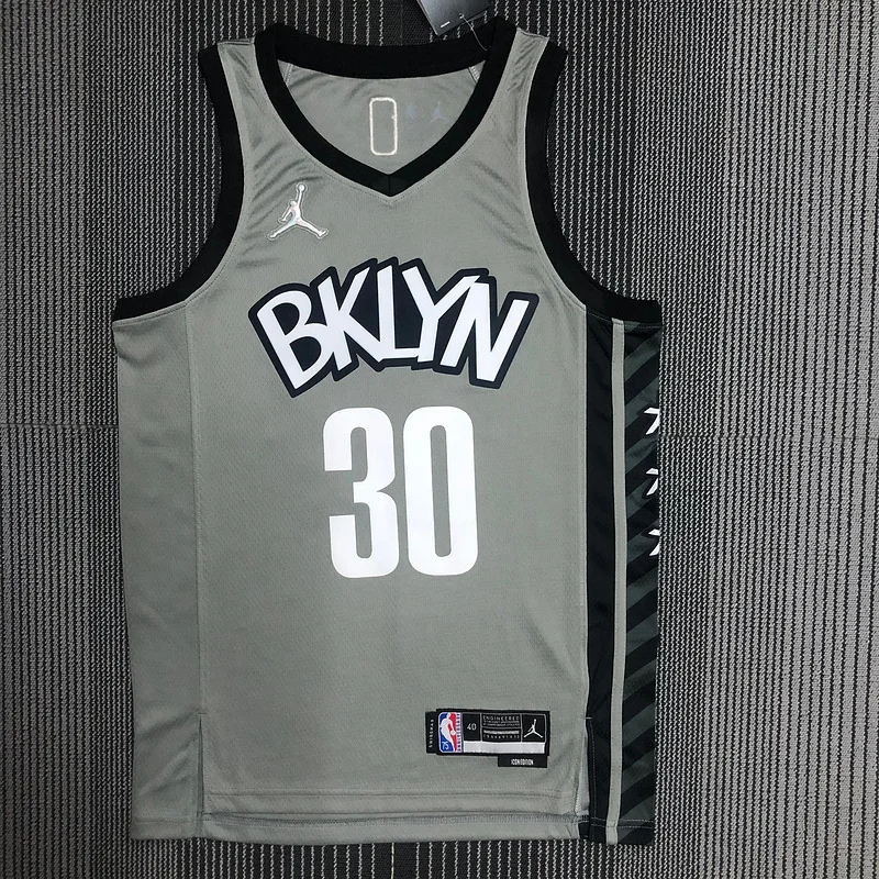 75th anniversary Brooklyn Nets Basketball jersey Flyer style limited #30 CURRY