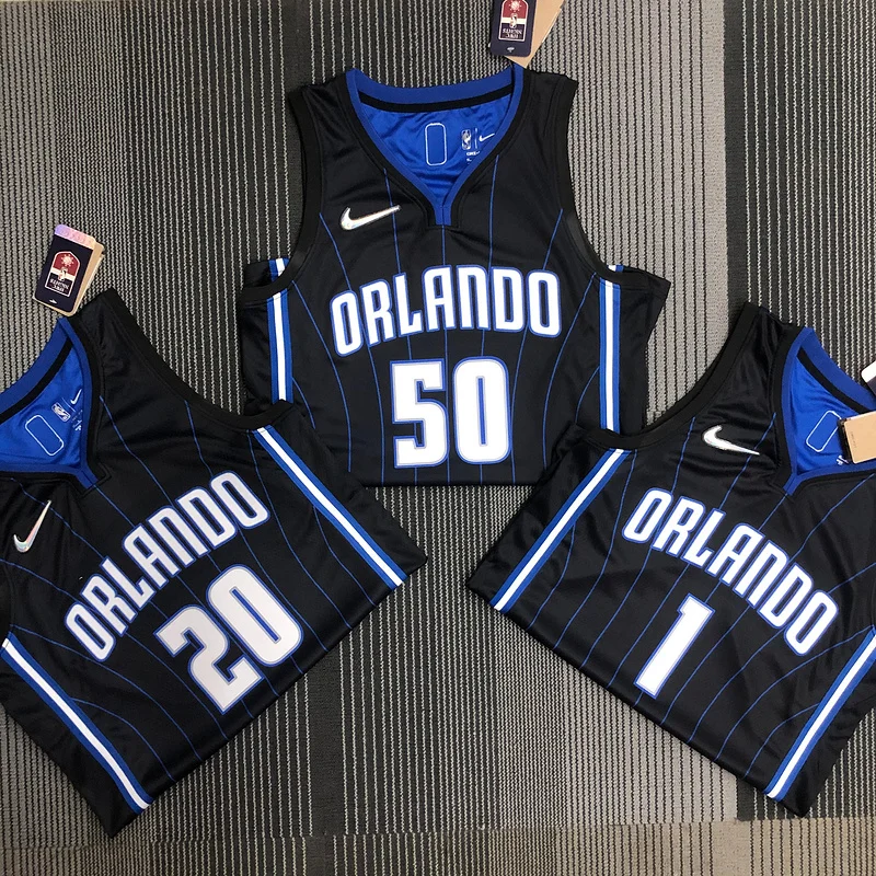 75th anniversary Orlando Magic Basketball Jersey  Black #50 ANTHDNY