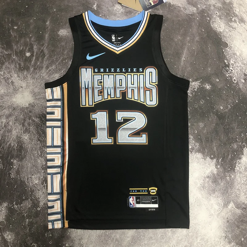 2023 Season NBA Memphis Grizzlies Basketball Jersey city version #12 MORANT