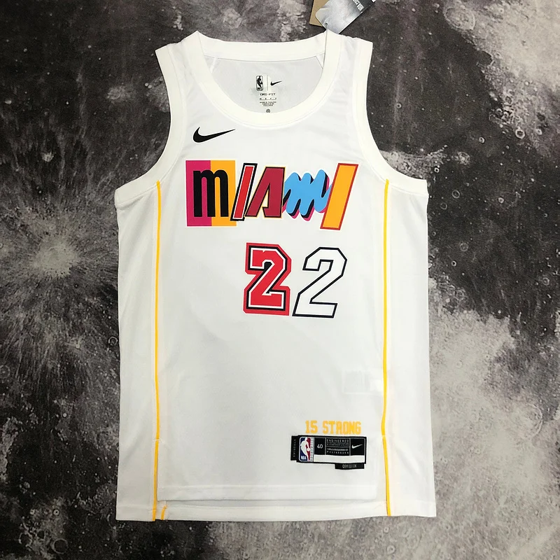 2023 SeasonNBA Miami Heat basketball jersey city version #22 BUTLER