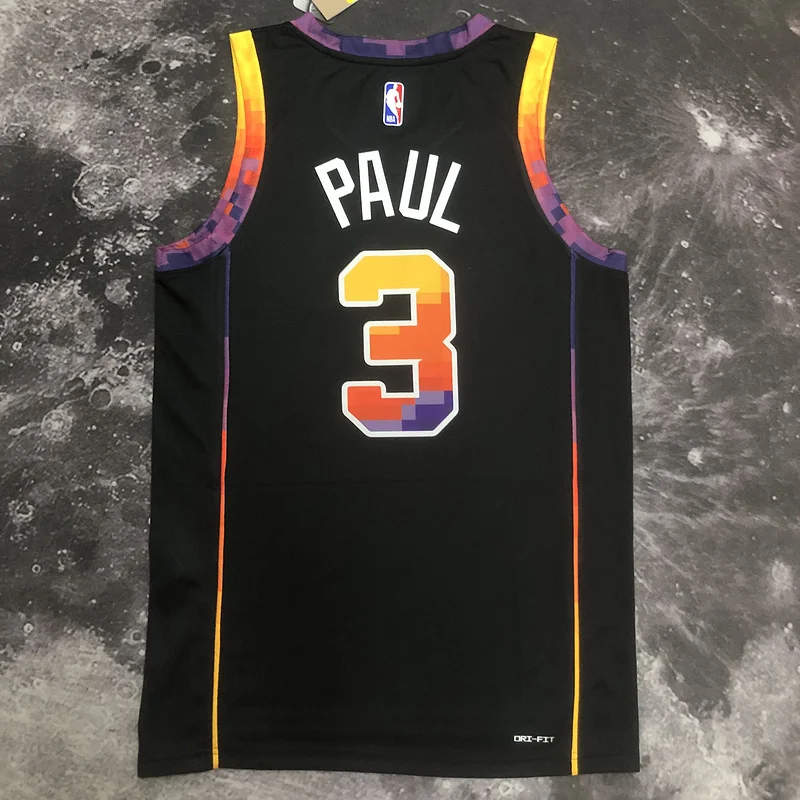 2023 Season NBA Phoenix Suns Basketball jersey trapeze limited #3 PAUL