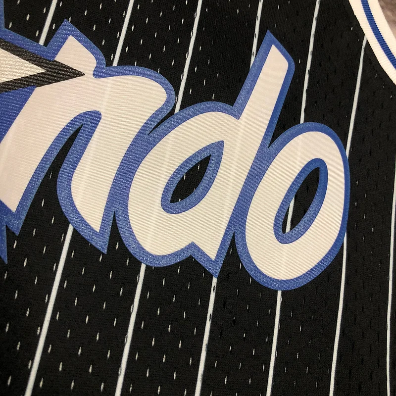 1995 Mitchell Ness Hot Print Retro Orlando Magic Basketball Jersey Black #1 HARDAWAY