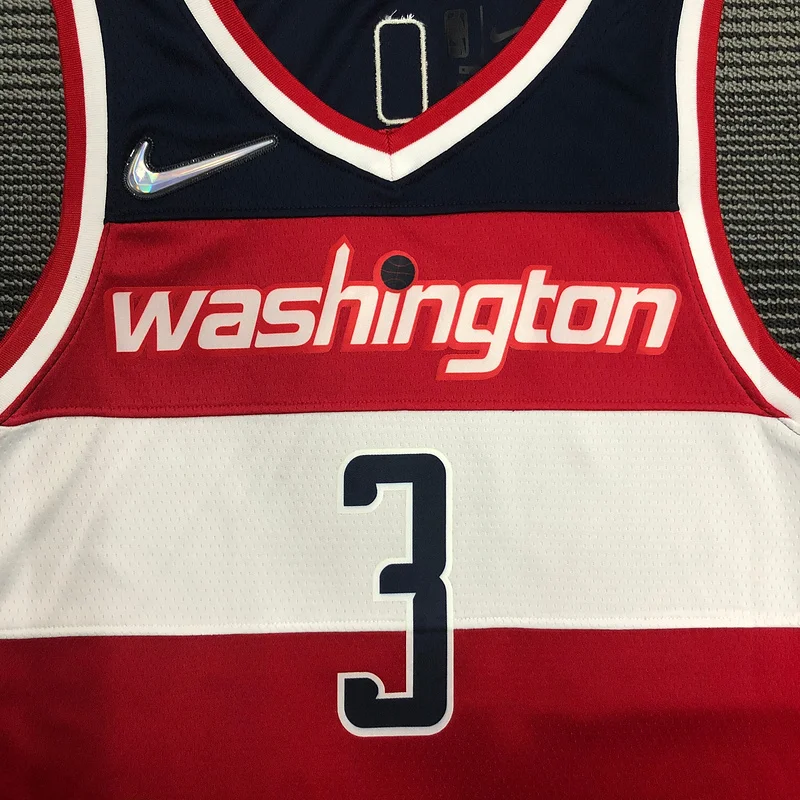 75th anniversary Washington Wizards Basketball Jersey Red #3 BEAL