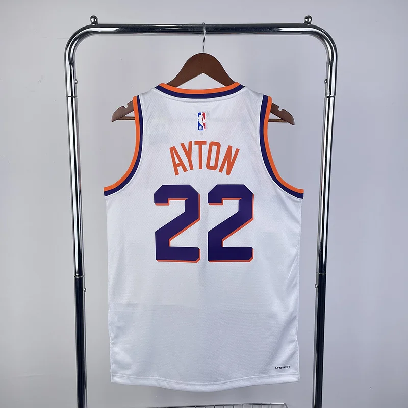 2024 Season NBA Phoenix Suns Basketball jersey Home White #22 AYTON