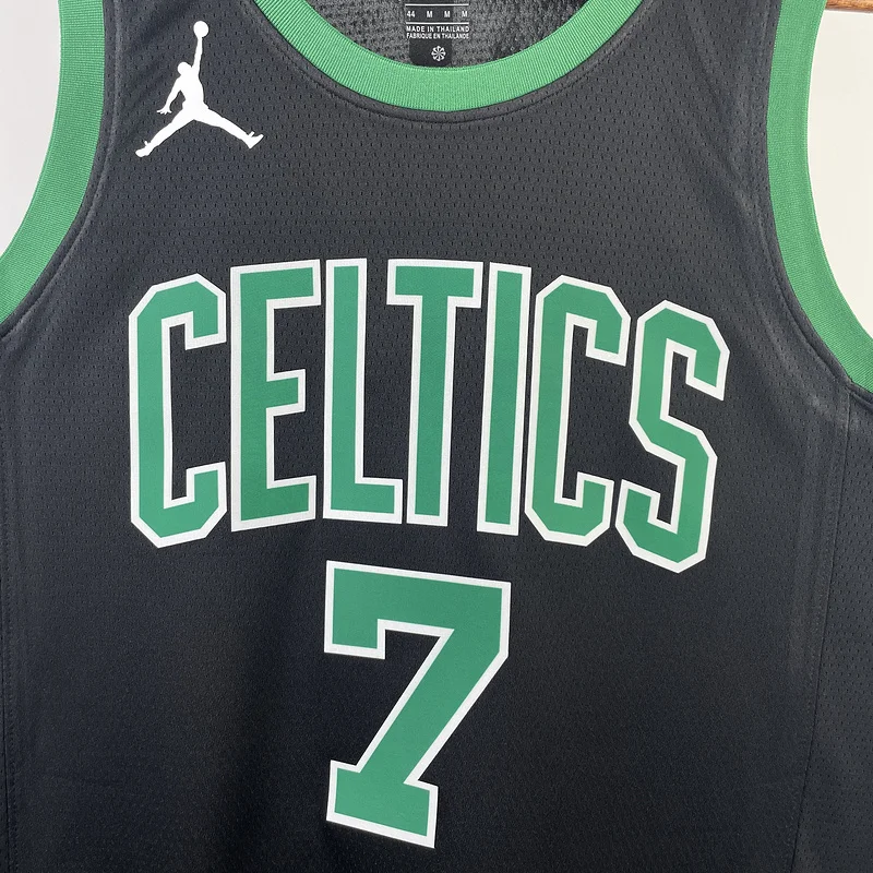 2023 Season NBA Boston Celtics Basketball Jersey trapeze limited #7 BROWN