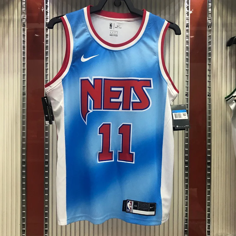 2021 Season Brooklyn Nets Basketball jersey Retro limited Blue #11 IRVING