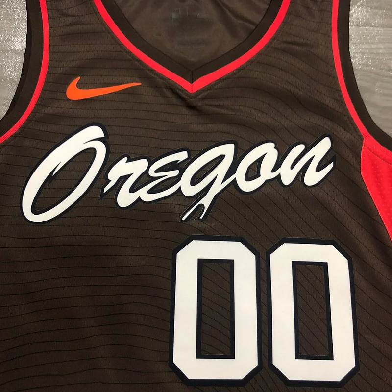 2021 Portland Trail Blazers Basketball Jersey city version brown #00 ANTHONY