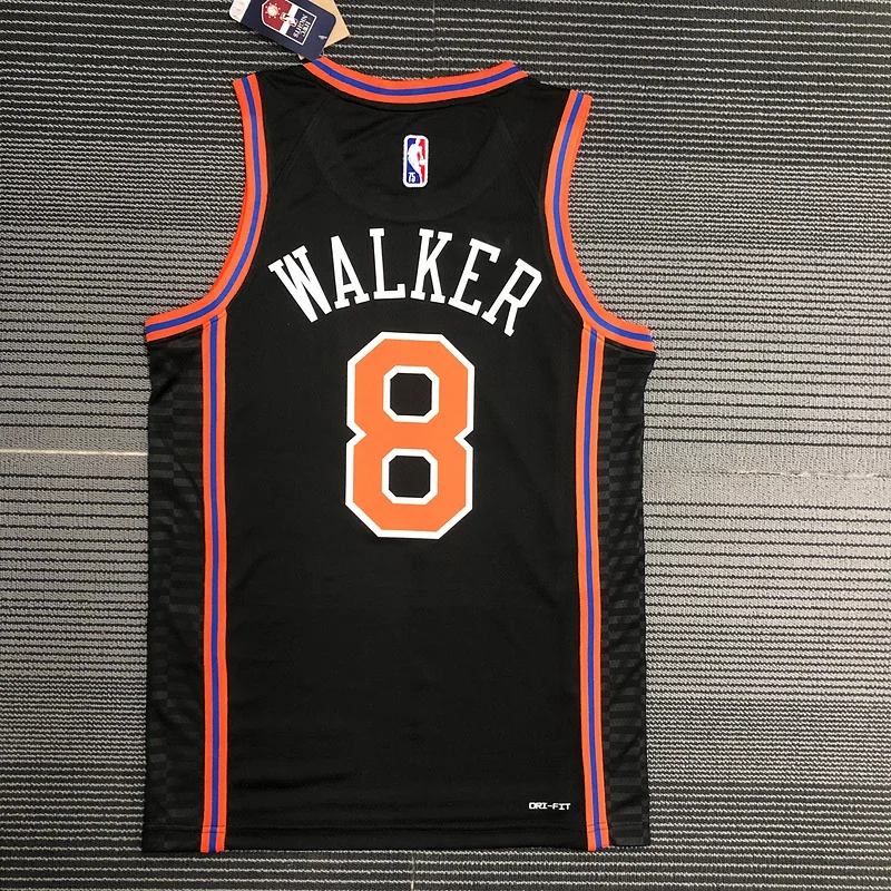 2022 New York Knicks Basketball Jersey city version #8 WALKER