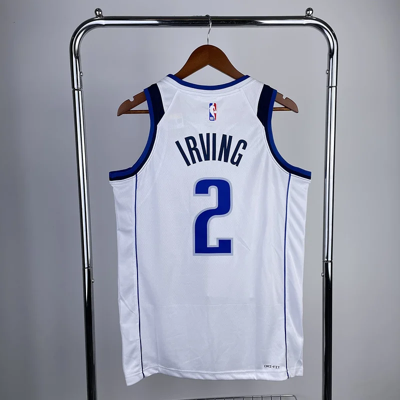 2023 Season NBA Dallas Mavericks basketball jersey White #2 IRVING