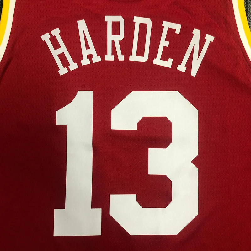 Houston Rockets Basketball Jersey Retro 红 #13 HARDEN