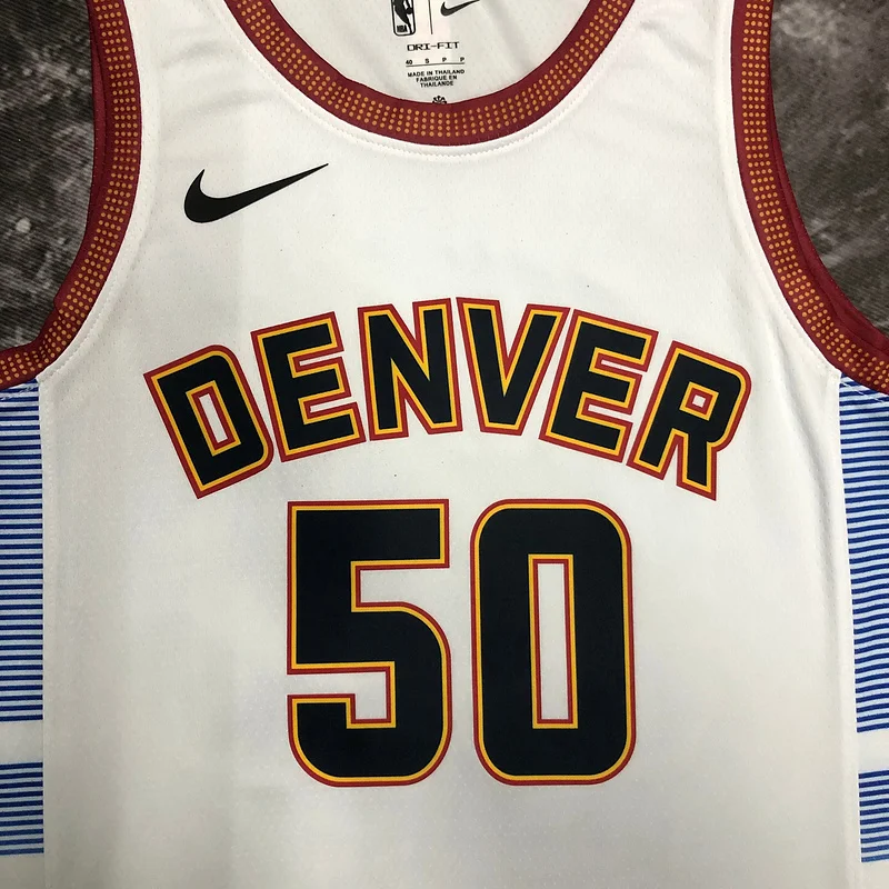 2023 Season NBA Denver Nuggets Basketball jersey city version #50 GORDON