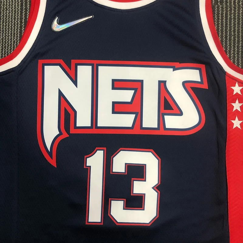 75th anniversary 2022 Season Brooklyn Nets Basketball jersey city version #13 HARDEN