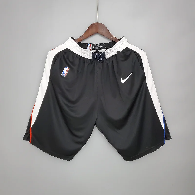 2021 Season NBA Los Angeles Clippers Basketball city version  Black Shorts