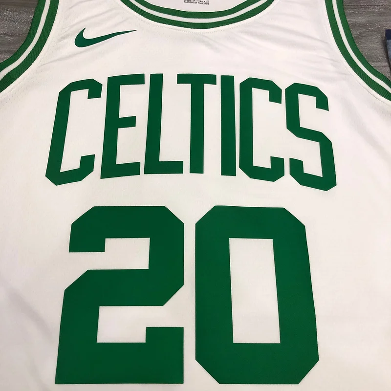 NBA Boston Celtics Basketball Jersey Retro White #20 ALLEN