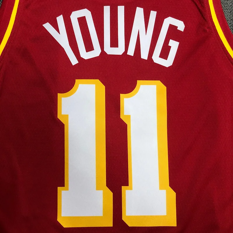 NBA Atlanta Hawks Basketball Jersey Red #11 YOUNG