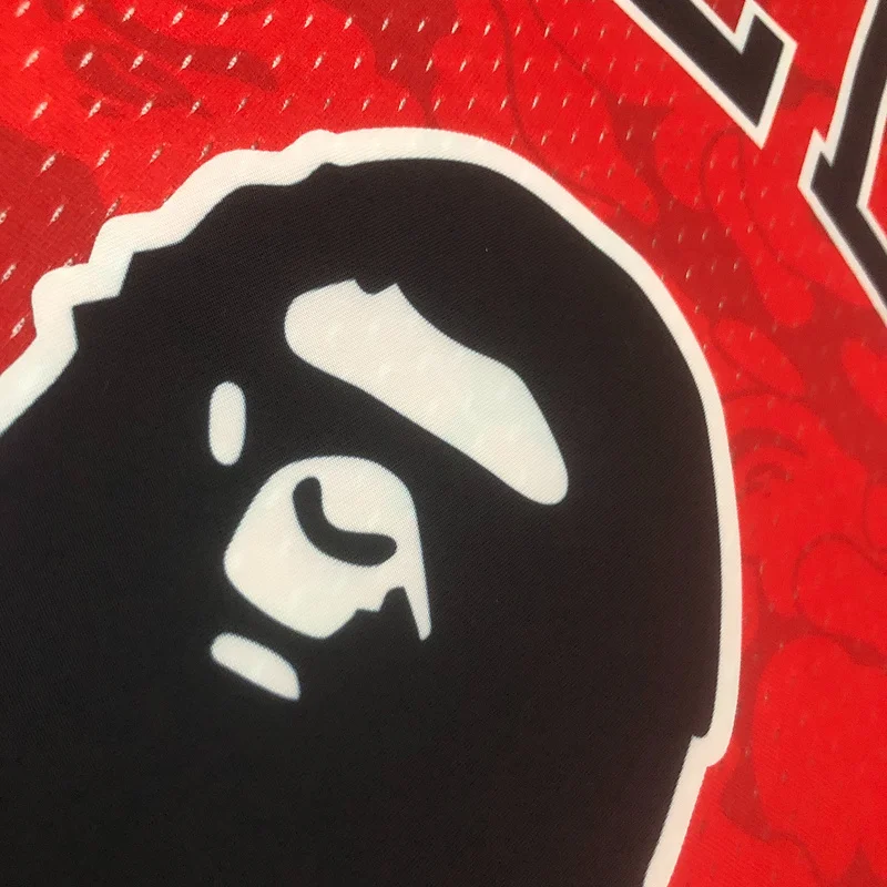 BAPE×M&N co-branded NBA Chicago Bulls Basketball jersey