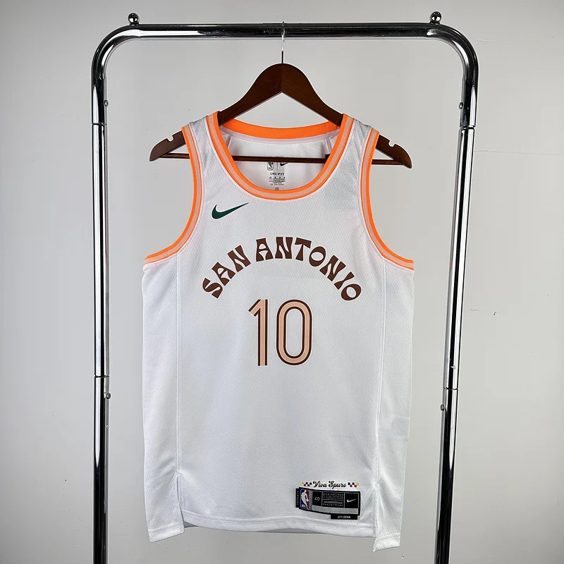 2024 San Antonio Spurs Basketball Jersey city version #10 SOCHAN