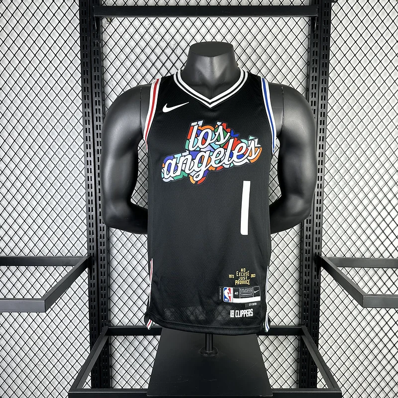 2023 Season   NBA Los Angeles Clippers Basketball jersey  city version  #1    HARDEN