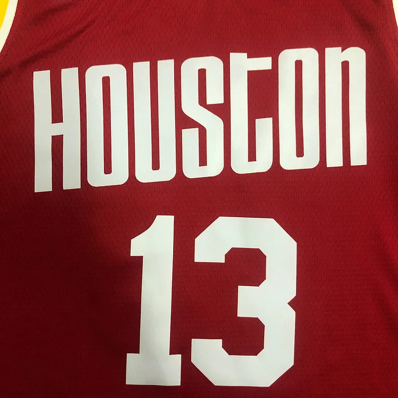 Houston Rockets Basketball Jersey Retro 红 #13 HARDEN