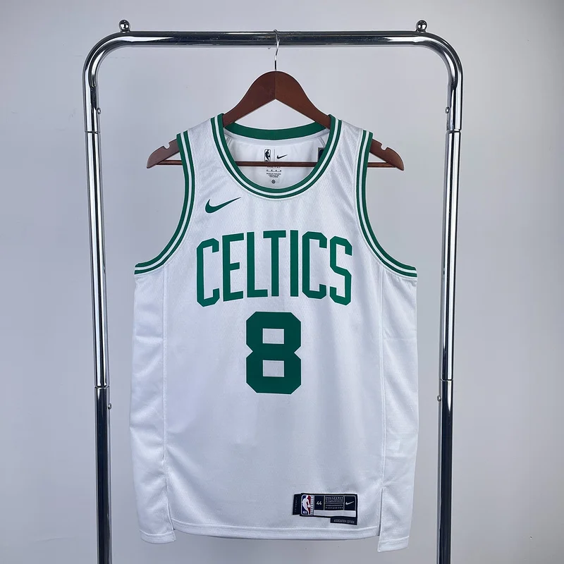 2023 Season NBA Boston Celtics Basketball Jersey White #8 PORZINGIS