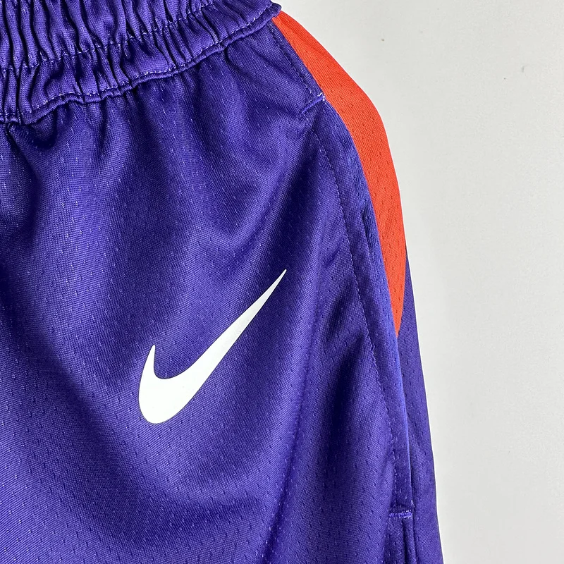 2024 Season NBA Phoenix Suns Basketball Aawy Purple Shorts