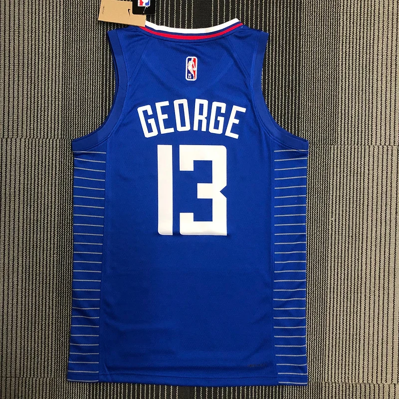 75th anniversary  NBA Los Angeles Clippers Basketball jersey   Blue  #13   GEORGE