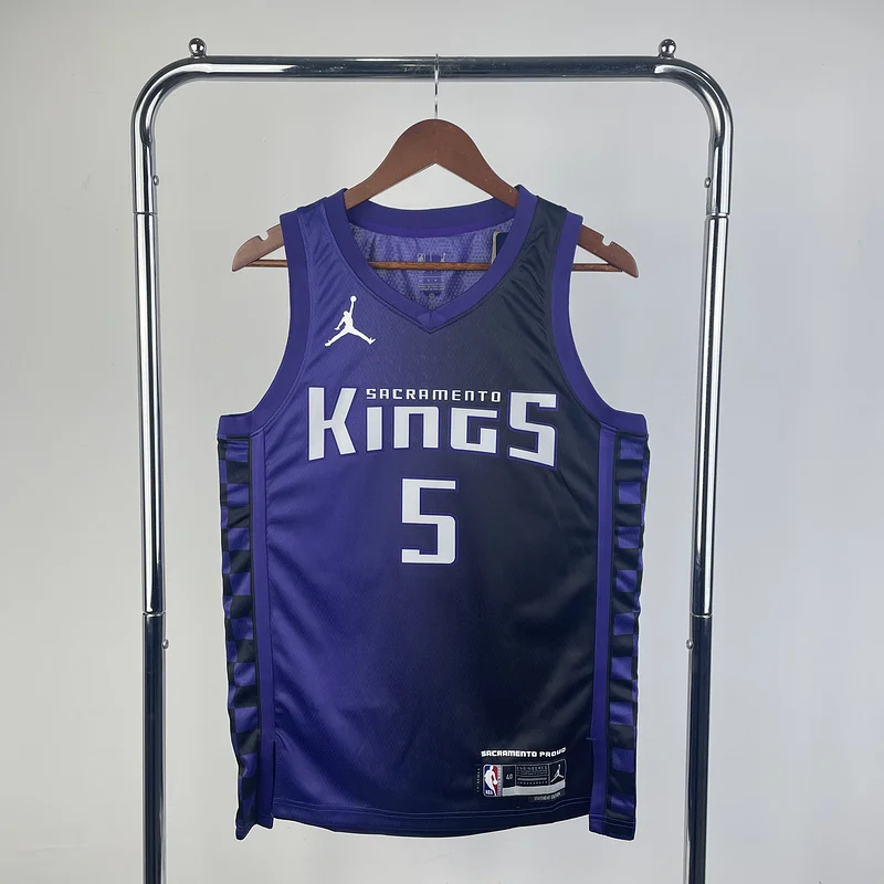 2024 Sacramento Kings Basketball Jersey trapeze limited #5 FOX