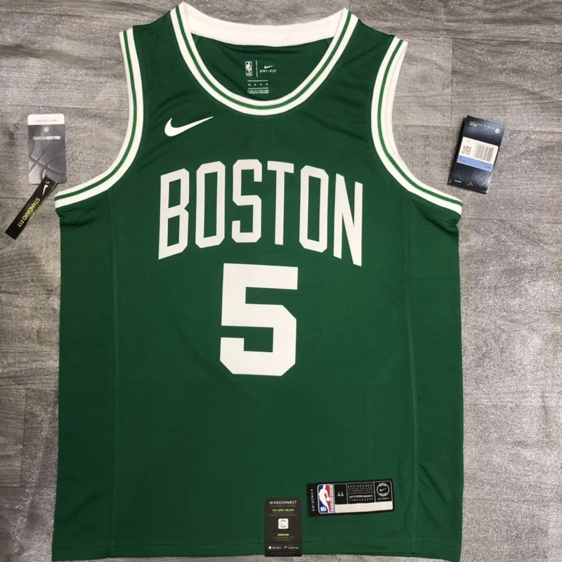 NBA Boston Celtics Basketball Jersey Retro Green #5 GARNETT