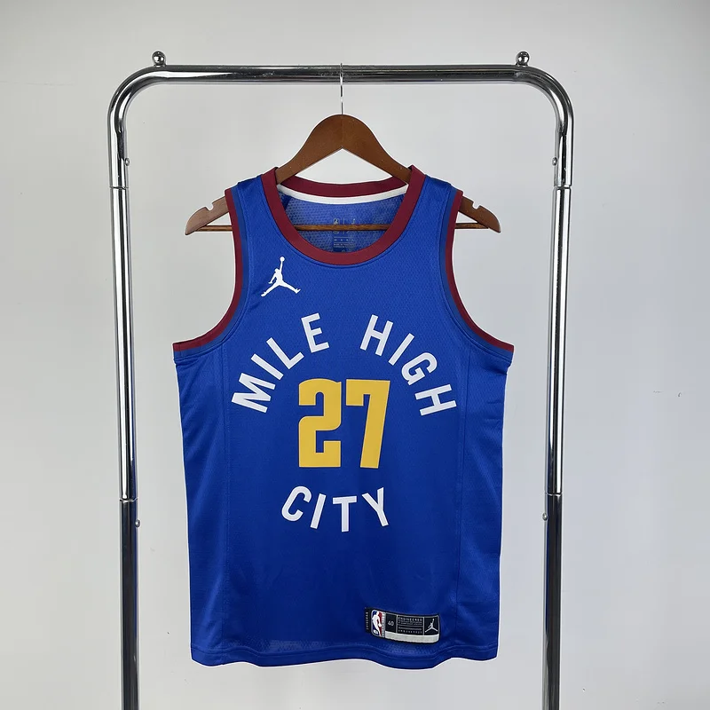 2021 Season NBA Denver Nuggets Basketball jersey trapeze limited #27 MURRAY