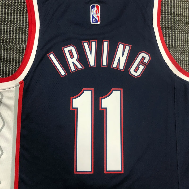 75th anniversary 2022 Season Brooklyn Nets Basketball jersey city version #11 IRVING