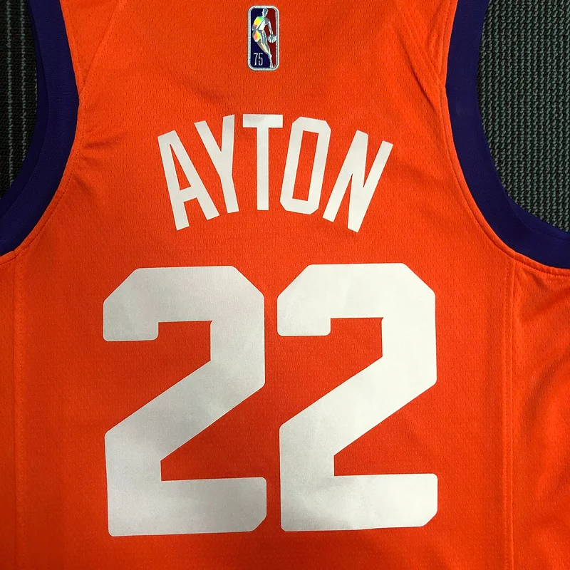 NBA Phoenix Suns Basketball jersey trapeze limited Orange #22 AYTON