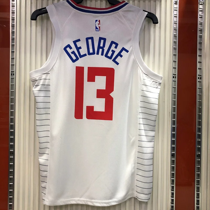 2020 Season NBA Los Angeles Clippers Basketball jersey  limited  White #13   GEORGE