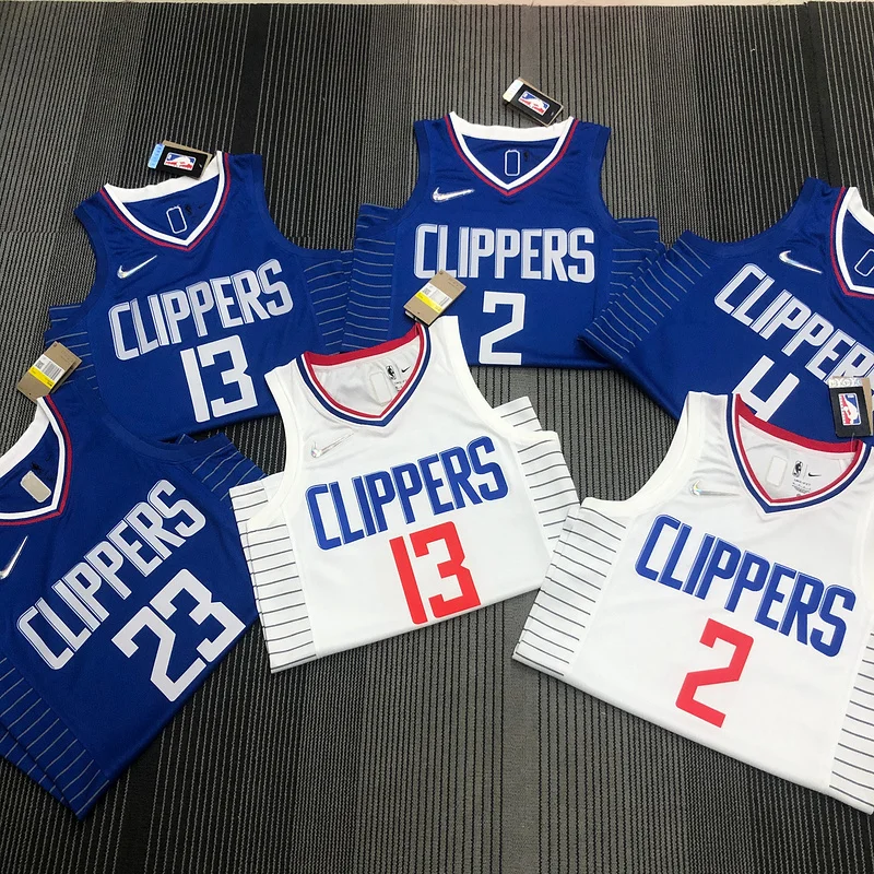 75th anniversary  NBA Los Angeles Clippers Basketball jersey   White  #13   GEORGE