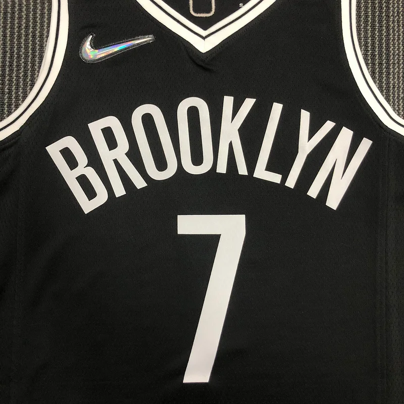 75th anniversary Brooklyn Nets Basketball jersey Black #7 DURANT