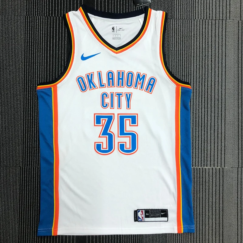 NBA Oklahoma City Thunder Basketball Jersey White #35 DURANT