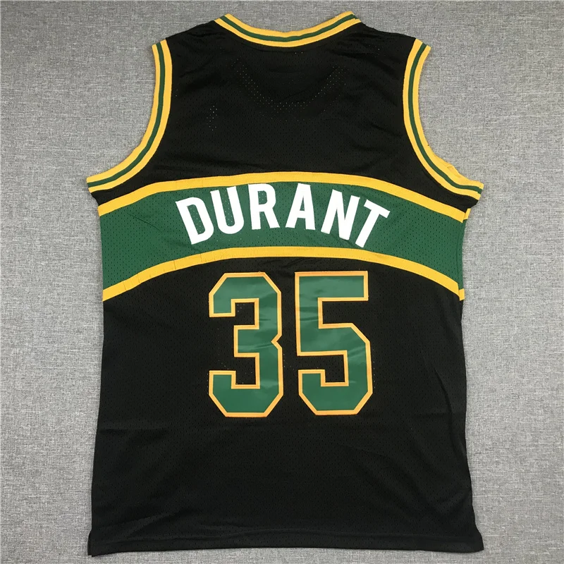 Mitchell Ness NBA Seattle SuperSonics Basketball jersey 35 Black Green