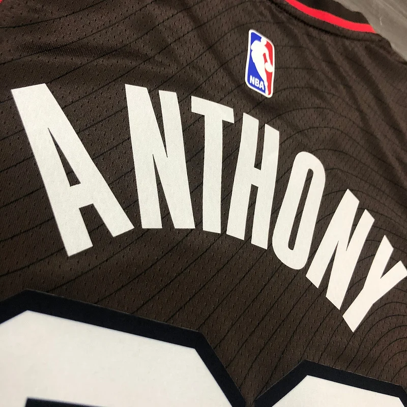 2021 Portland Trail Blazers Basketball Jersey city version brown #00 ANTHONY