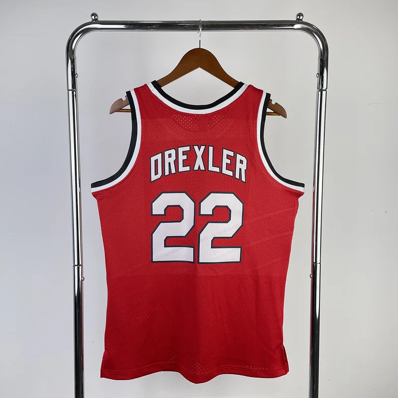 Mitchell Ness  Hot Print  Retro  Portland Trail Blazers Basketball Jersey   83/94  #22号  DREXLER