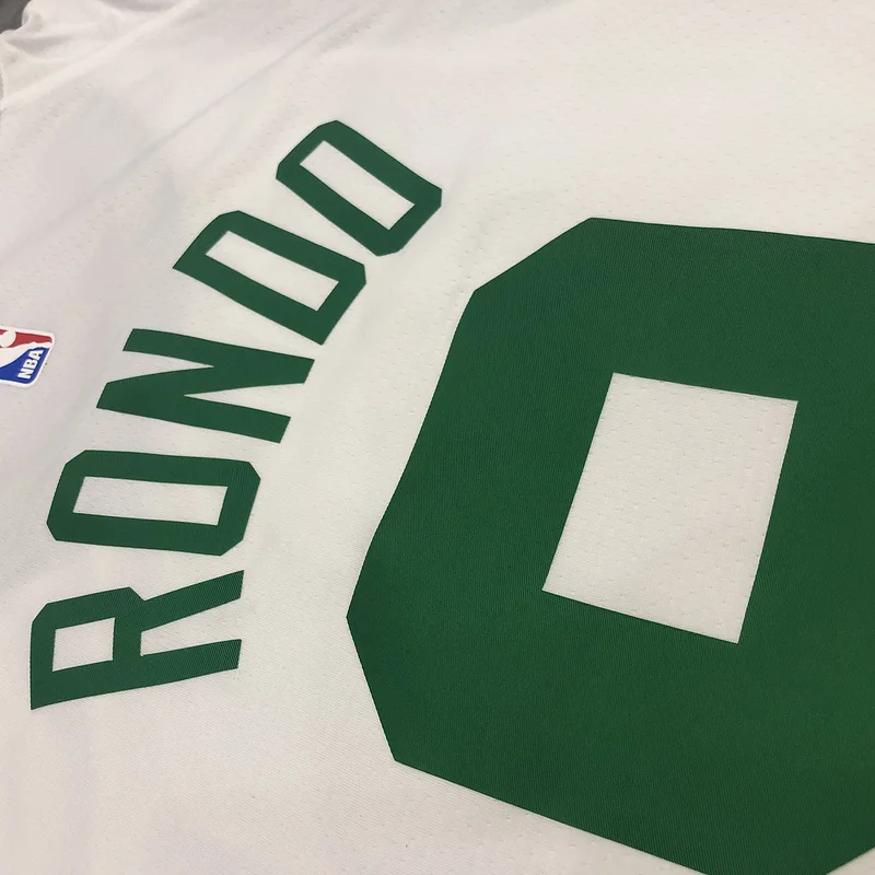 NBA Boston Celtics Basketball Jersey Retro White #9 RONDO