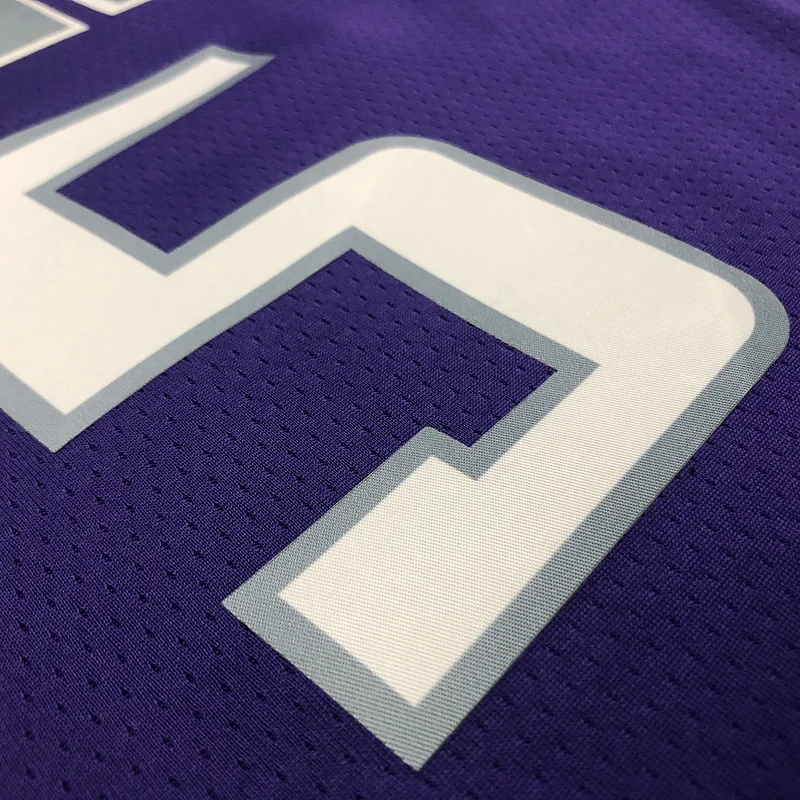 75th anniversary Sacramento Kings Basketball Jersey Purple #5 FOX