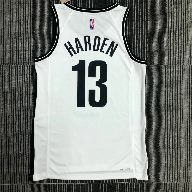 75th anniversary Brooklyn Nets Basketball jersey White #13 HARDEN