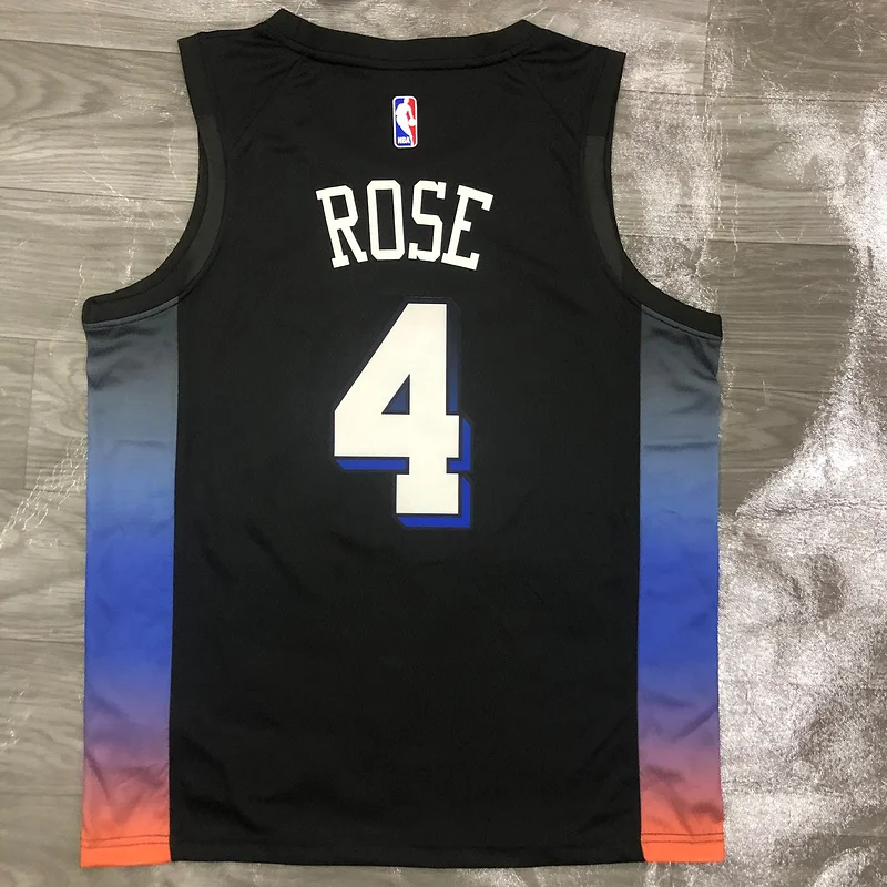 2021 New York Knicks Basketball Jersey city version #4 ROSE