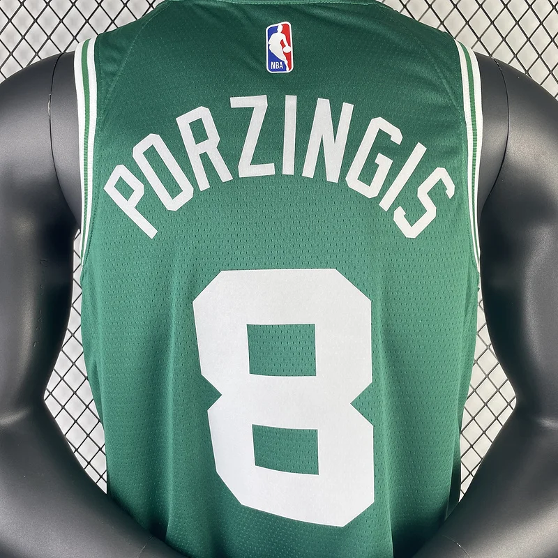 2023 Season NBA Boston Celtics Basketball Jersey Green #8 PORZINGIS