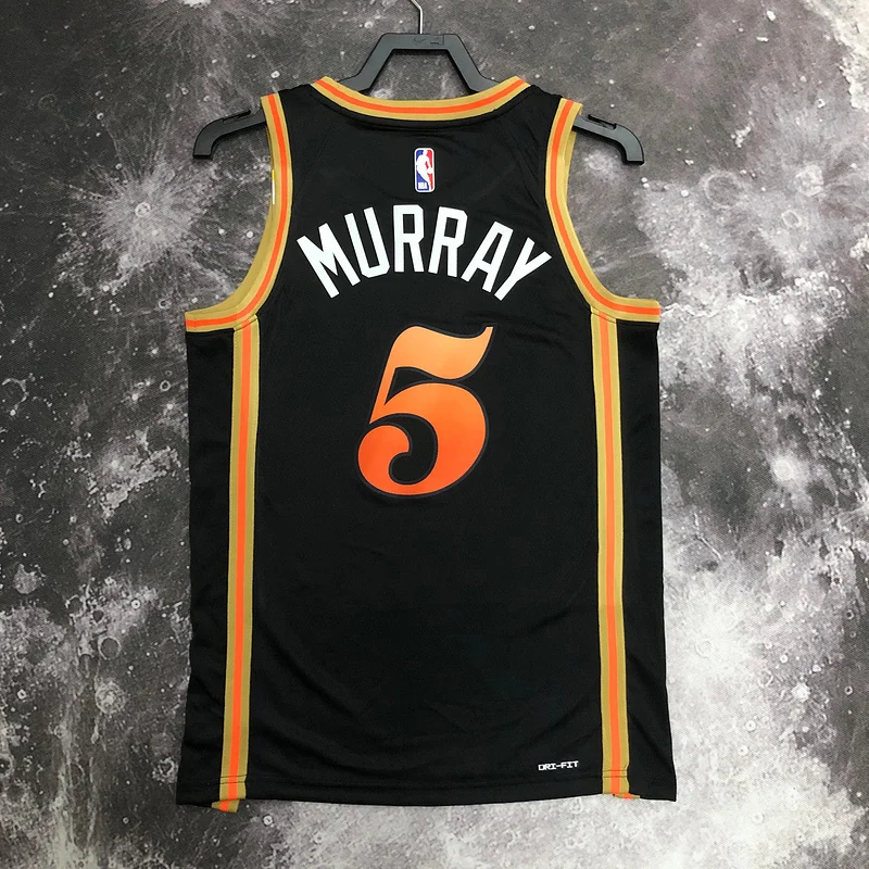 2023 Season NBA Atlanta Hawks Basketball Jersey city version #5  MURRAY