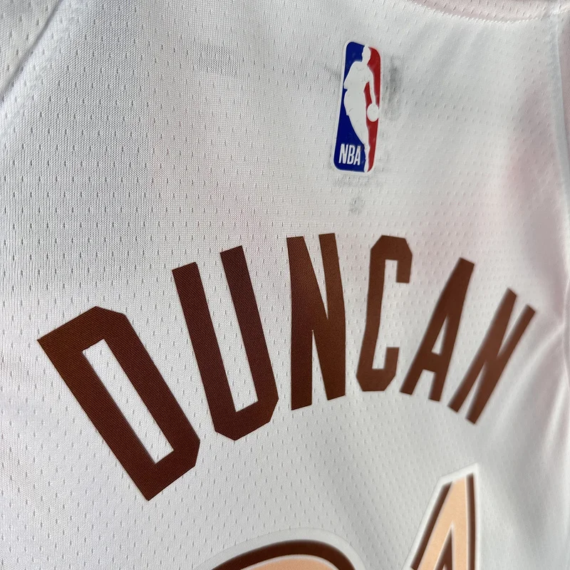 2024 San Antonio Spurs Basketball Jersey city version #21 DUNCAN