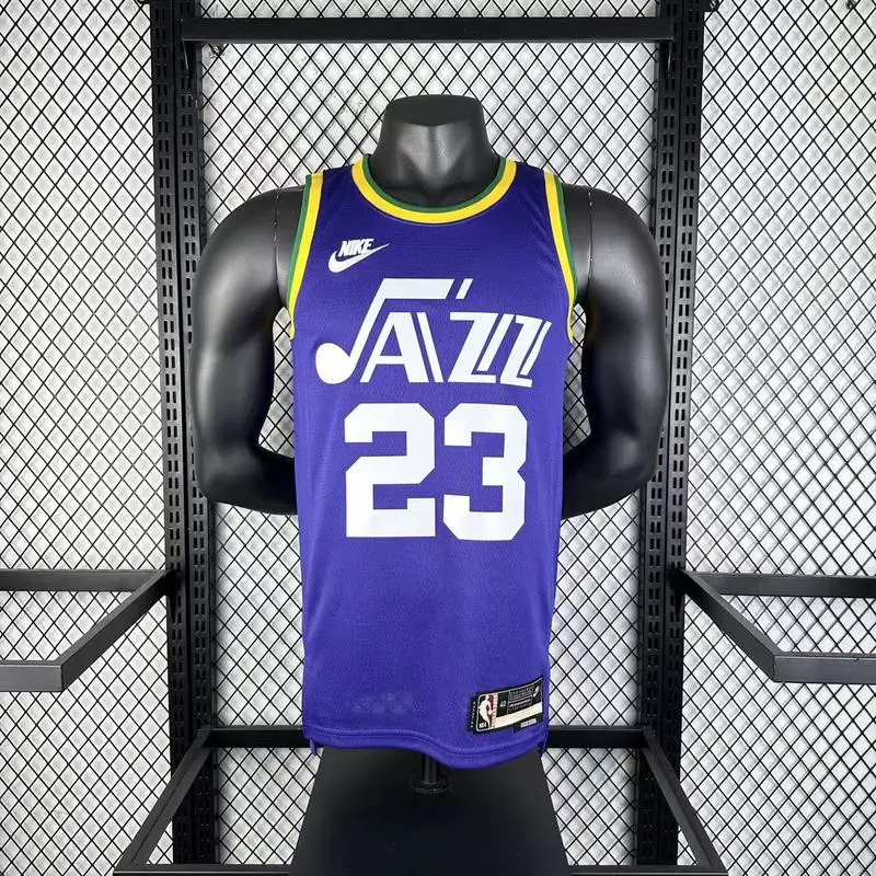 2024 Utah Jazz Basketball Jersey Retro #23 MARKKANEN