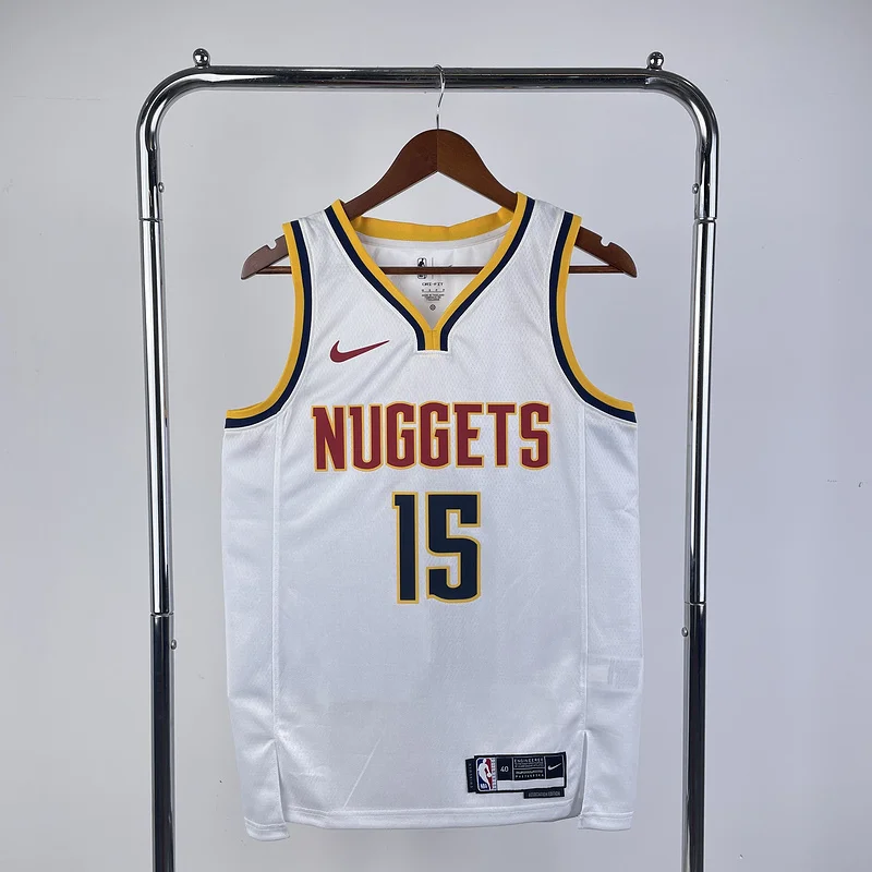 2023 Season NBA Denver Nuggets Basketball jersey White #15 JOKIC