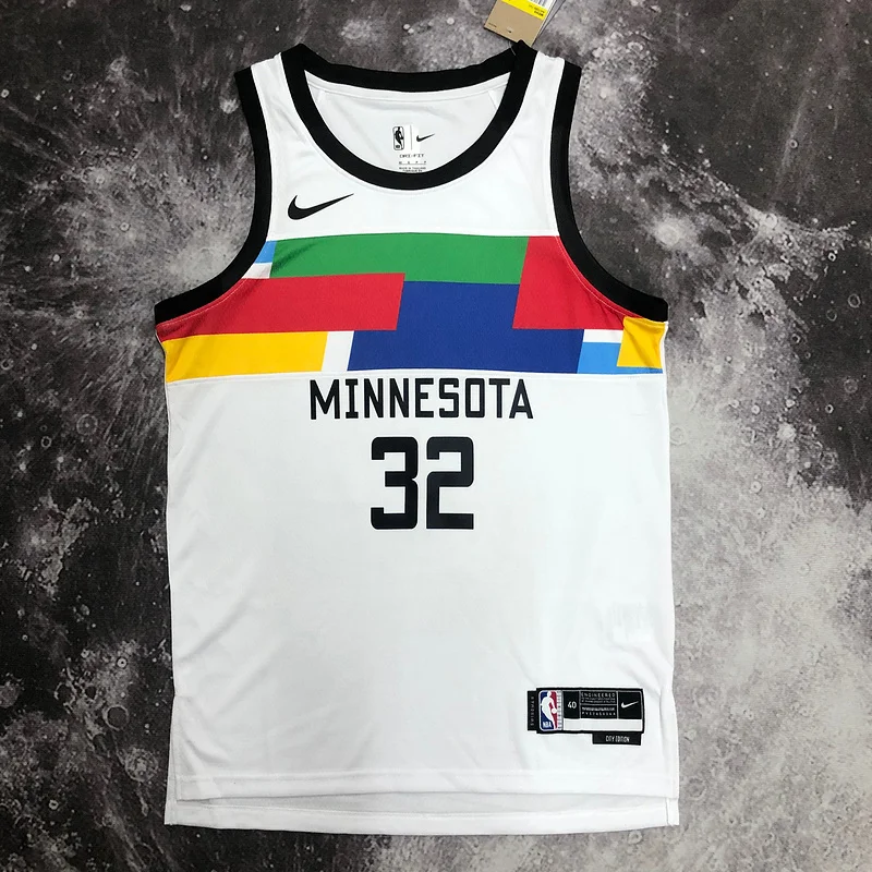 2023 Minnesota Timberwolves Basketball Jersey city version #32 TOWNS