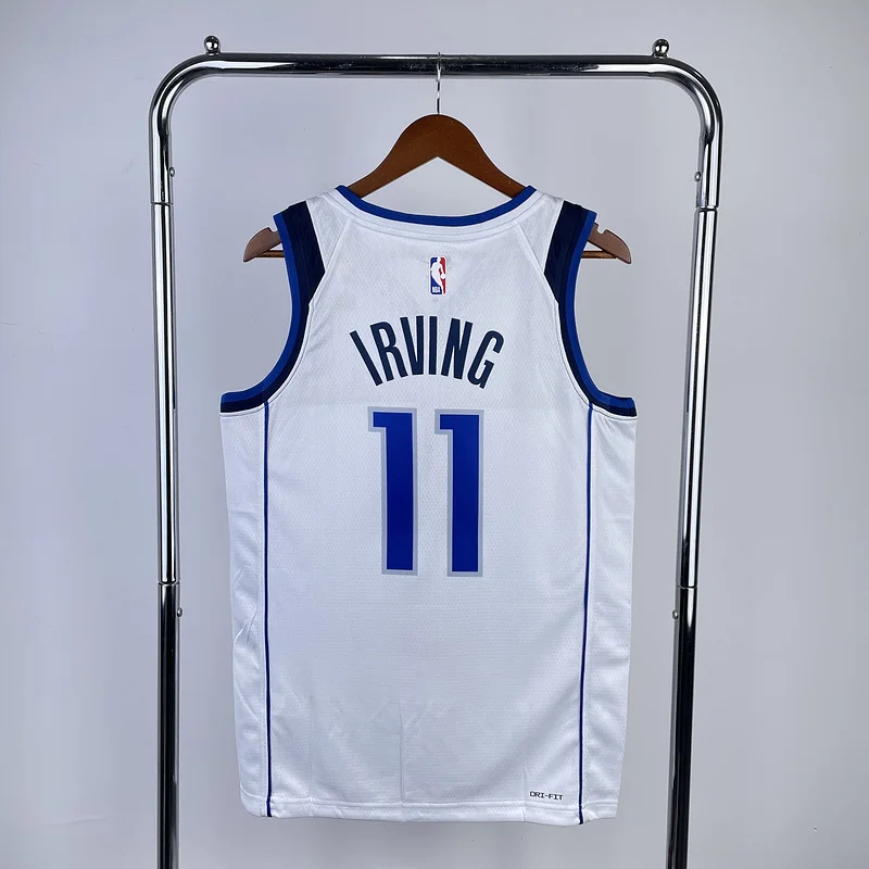 2023 Season NBA Dallas Mavericks basketball jersey White11 IRVING